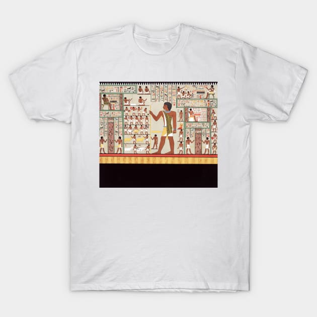 Ancient Egyptian Hieroglyphs T-Shirt by pdpress